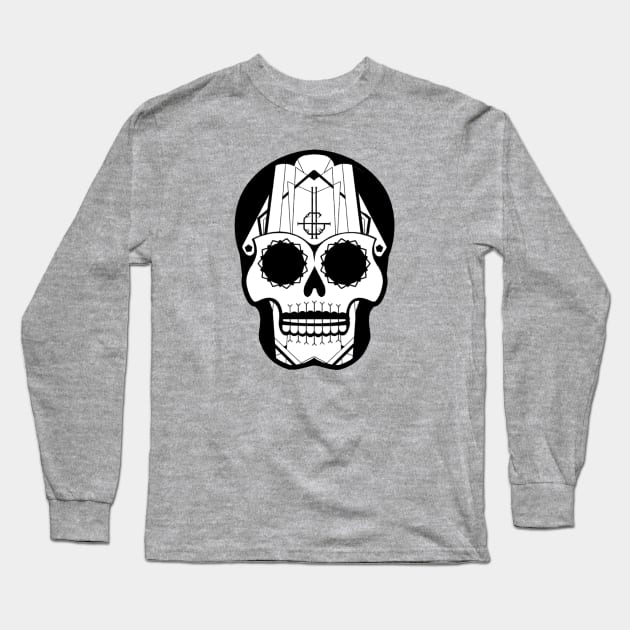 Papa Emeritus III Sugar Skull Long Sleeve T-Shirt by J1JDesign